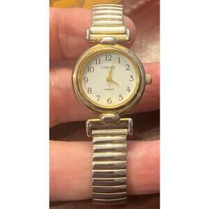 Women's 23mm Two Tone Carriage by Timex Watch, Inglo, Expansion Band